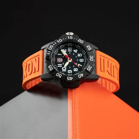 Luminox 24mm Genuine Rubber Watch Band - Orange eBay