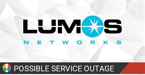 Lumos internet outage. The chart below shows the number of Lumos Networks reports we have received in the last 24 hours from users in West End and surrounding areas. An outage is declared when the number of reports exceeds the baseline, represented by the red line. 