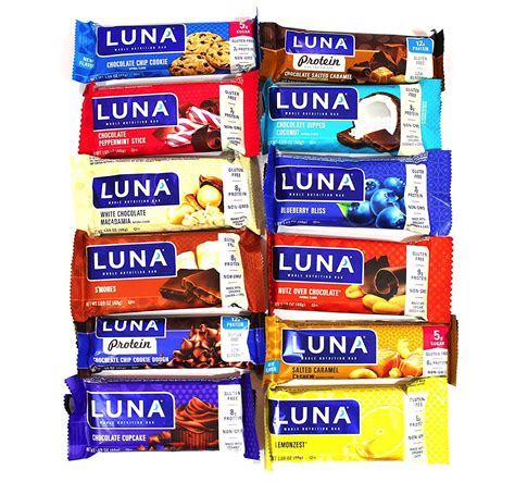 Luna bar. Every LUNA Bar is gluten-free, low-glycemic, and has 7-9 grams of complete plant-based protein that delivers the essential amino acids our bodies need. As part of our mission to help create a healthier, more sustainable food system, we make every LUNA Bar with organic rolled oats and plant-based ingredients. We have also signed The Climate ... 