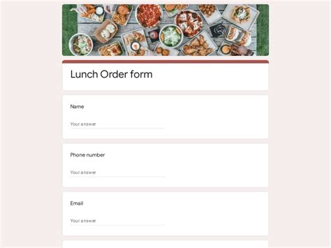 Lunch Order Form Why It Is Not The Best Time For Lunch Order Form