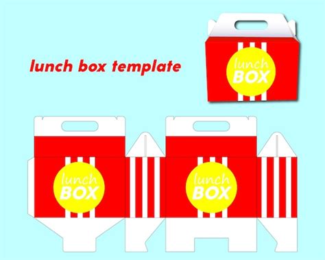 Lunch box Box template