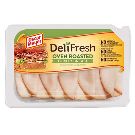 Lunch meat turkey. Oscar Mayer Carving Board Oven Roasted Sliced Turkey Breast Deli Lunch Meat, 7.5 Oz Package. Pickup today. Bar-S Classic Bologna Sliced Deli-Style Lunch Meat, 14 Slices per Package, 1 lb Pack. Add $ 1 67. current price $1.67. $1.67/lb. 