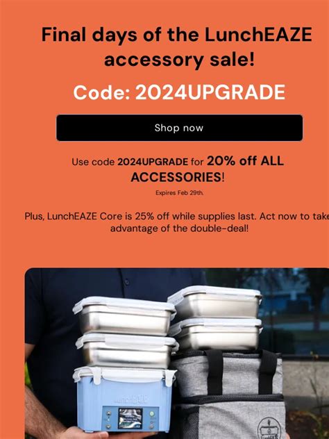 Get 6 LunchEAZE coupon codes and promo codes at
