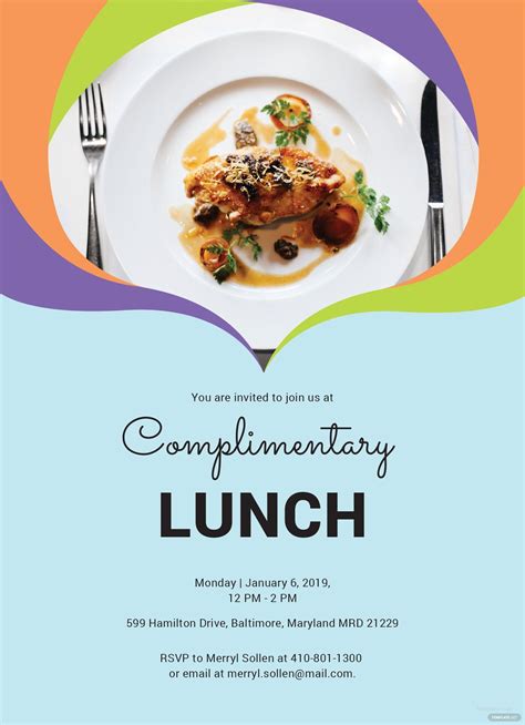 Luncheon Flyer Template Free