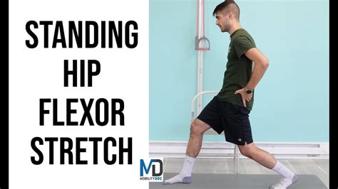 Lunging hip flexor stretch.  Research-backed guide for office workers.  ...