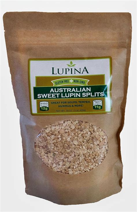 Lupina Brand Australian Sweet Lupin Bean Splits, Keto …