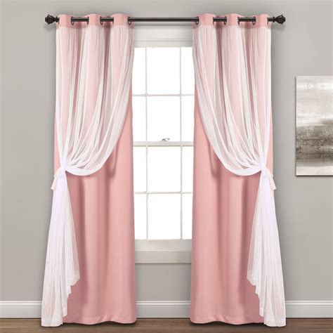 Lush decor curtain. Lush Décor Ruffle Diamond window panel set is the ideal curtain for your shabby chic, modern or farmhouse decor. Delicate, elegant window curtain panels made of a soft, 100% polyester fabric with an all over ruffled, diamond pattern. Curtains measure 84”H x 54”W and add a dreamy touch for your bedroom, living room or dining room. 