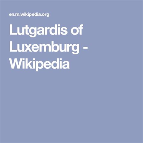 Lutgardis - Wikipedia