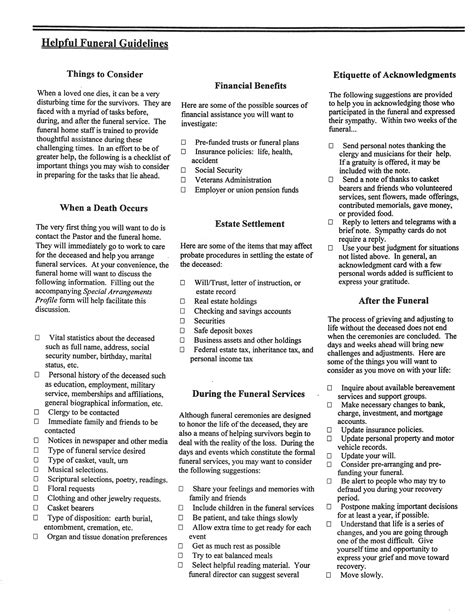 Lutheran church funeral guidelines.  e that the Guidelines for Funeral Planning at Pi...