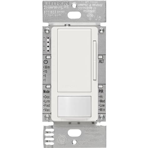 Lutron MS-Z101-WH 0-10V Dimmer With Pir Sensor Occupancy Vac