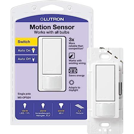Lutron Maestro LED+ Motion Sensor Dimmer Switch No Neutral Required