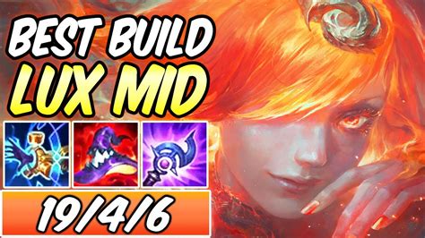 Lux build mid. Lux Mid has a 50.9% win rate with 3.6% pick rate in Emerald + and is currently ranked A tier.Based on our analysis of 65 639 matches in Patch 14.5 the best runes for Lux Mid are Arcane Comet, Nullifying Orb, Celerity, and Gathering Storm for primary tree, as well as Cheap Shot and Eyeball Collection for secondary tree. The most optimal rune shards are … 
