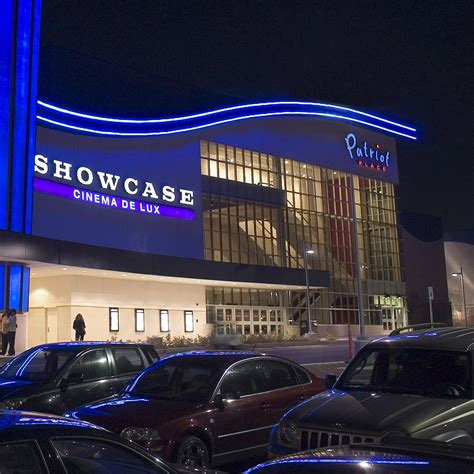Showcase Cinema de Lux Patriot Place. Hearing Devices Available. Wheelchair Accessible. 24 Patriot Place , Foxboro MA 02035 | (800) 315-4000. 14 movies playing at this theater today, November 6. Sort by.. 