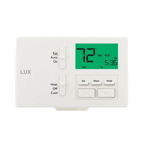 With its clean, attractive design and electronic accuracy, the Lux ELV4 5-2 Programmable Line-Voltage Heating Thermostat is a must-have for any energy-conscious home. This cost-effective, energy-saving programmable thermostat is designed for electric baseboard, cable, and ceiling heat. It features separate programs for weekdays and …
