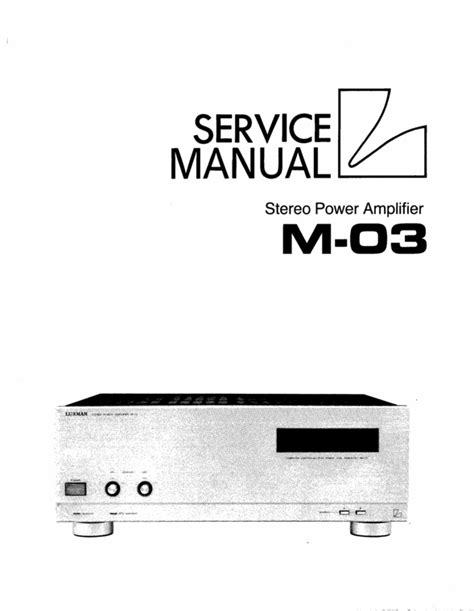 Luxman m 03 power amplifier service repair manual. - Komatsu xt430 2 xt430l 2 xt445l 2 xt450l 2 crawler feller buncher service repair manual.