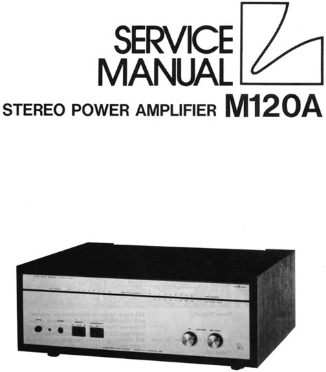 Luxman m 120a power amplifier original service manual. - Suzuki vl800 full service repair manual 2001 2010.
