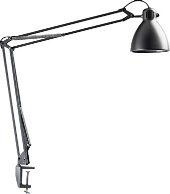 Luxo Task Light L-1 LED with Edge Clamp (Silver Gray)