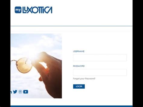 Welcome to Luxottica After Sales Portal. Register or login to b