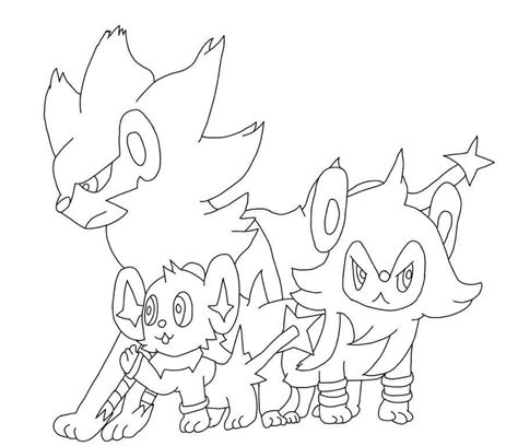 Luxray Coloring Pages Coloring Pages