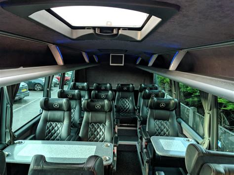 Luxury 16 seater or 19 seater mini bus hire in Edinburgh