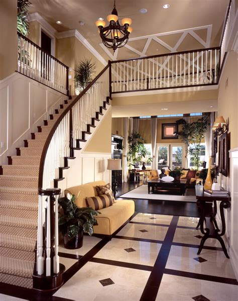 Luxury Living Room With Stairs
