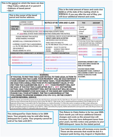 Tax certifications for taxes collected by the Treasurer's Office are $10 per parcel per year and must include name, property location and Parcel Identification Number. Duplicate Tax bills are ten dollars $10 for each property. Submitting Your Request. Please mail your request and check to: Luzerne County Treasurer's Office 200 North River .... 