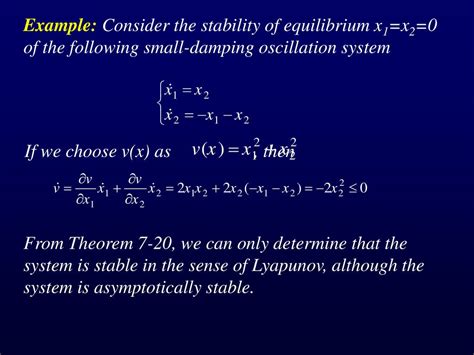 Lyapunov’s Direct Method Lecture 22 Math 634