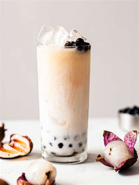 Lychee boba. Lychees have been one of my favorite fruits since childhood. I love the process of peeling them, taking out the seeds, and savoring the juice from the lychee... 
