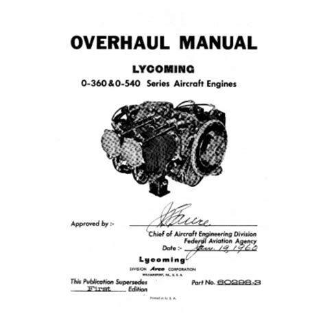 Lycoming aircraft engines o 360 o 540 overhaul manual. - Riparazione manuale iveco daily 2000 2004 servizio officina.