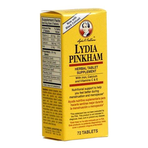 Lydia Pinkham Herbal Supplement Tablet, 150 Ct - Walmart.com