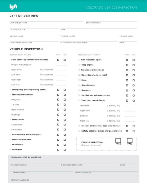 Lyft inspection form pdf. Lyft Vehicle Inspection Form California - Free download as PDF File (.pdf), Text File (.txt) or read online for free. Filled in 