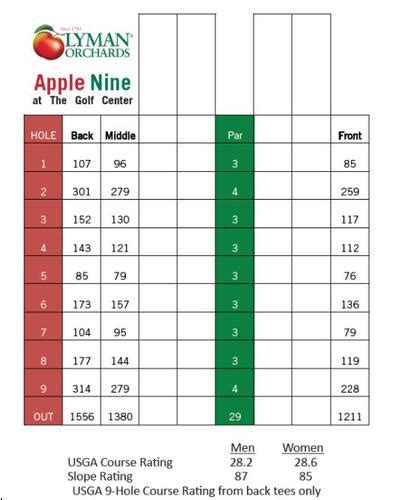 Lyman Orchards Golf Club Player Course Course Profile Course Database