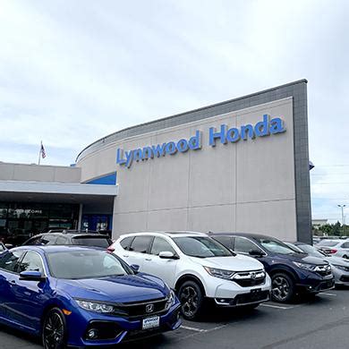 Lynwood honda. Specialties: Experience The Difference. Lynnwood Honda, located in Lynnwood, WA, and serving the entire Seattle and Snohomish County, WA, area, has been providing Honda automobile sales and service excellence ever since the halcyon days of the motorcycle era, when Honda Motor Company pleaded with their … 