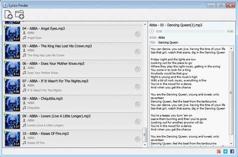 Lyrics Finder adds missing song texts to your music collection