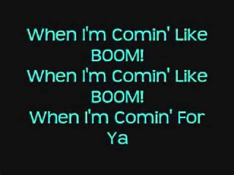 Lyrics Search here comes the boom