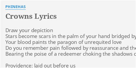 Lyrics containing the term: crowns by phinehas