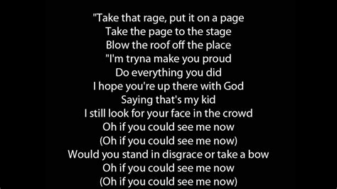 Lyrics containing the term: if you could see me now by the truth