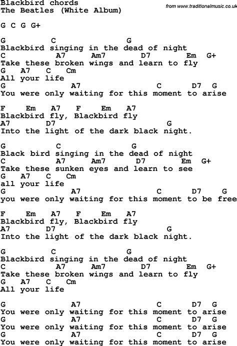 Lyrics for blackbird. Things To Know About Lyrics for blackbird. 