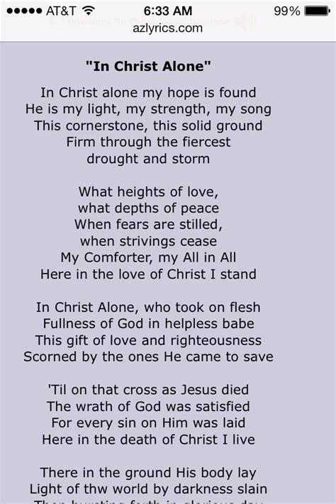 Lyrics for in christ alone. Things To Know About Lyrics for in christ alone. 