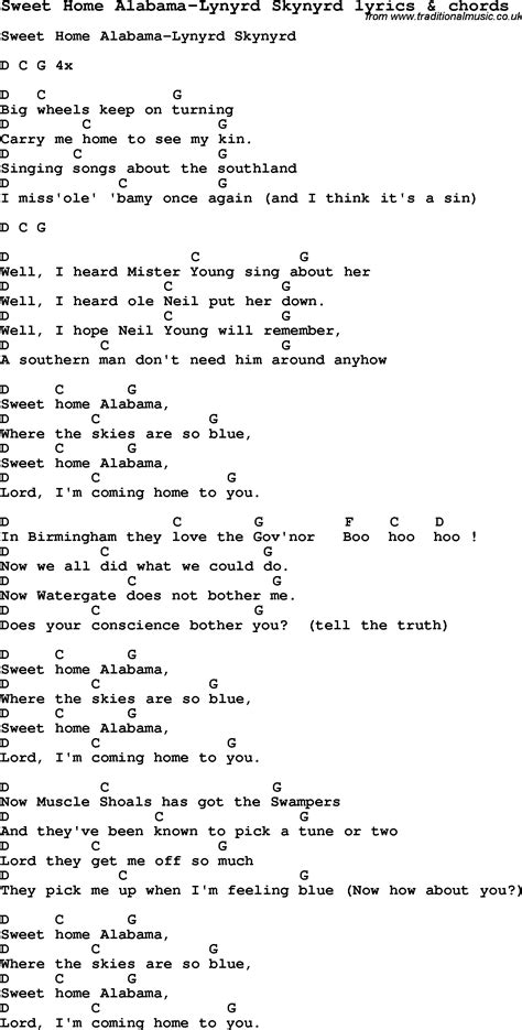 Lyrics for sweet home alabama by lynyrd skynyrd. Things To Know About Lyrics for sweet home alabama by lynyrd skynyrd. 