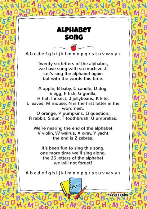 Lyrics of alphabet song. Gospel music has a unique power to uplift and inspire. Whether you’re looking for gospel songs to enhance your worship experience, aid your study of scripture, or provide moments o... 