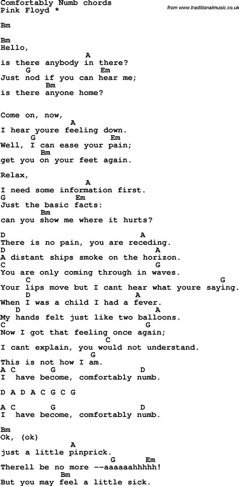 Lyrics of comfortably numb. Things To Know About Lyrics of comfortably numb. 