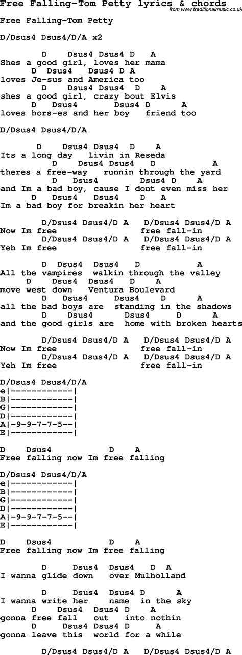 Lyrics of free falling. Things To Know About Lyrics of free falling. 