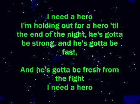 Lyrics of i need a hero. Things To Know About Lyrics of i need a hero. 