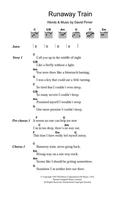 Lyrics of runaway train. Things To Know About Lyrics of runaway train. 
