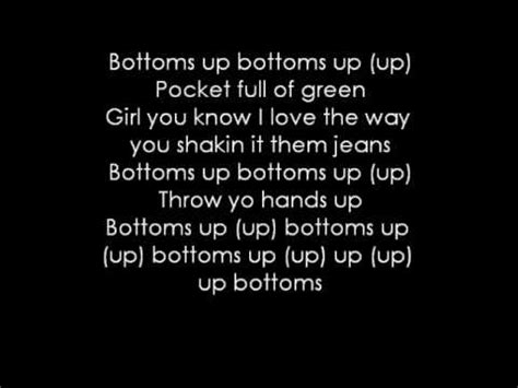 Lyrics to bottoms up. Things To Know About Lyrics to bottoms up. 