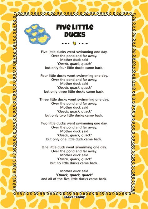 Lyrics to duck song. Things To Know About Lyrics to duck song. 
