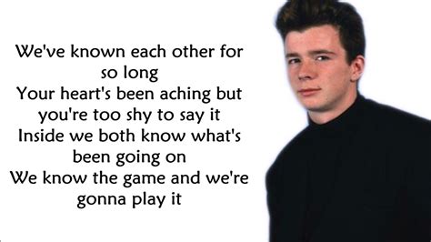 Lyrics to rick roll. Things To Know About Lyrics to rick roll. 
