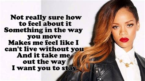 Lyrics to stay by rihanna. Things To Know About Lyrics to stay by rihanna. 