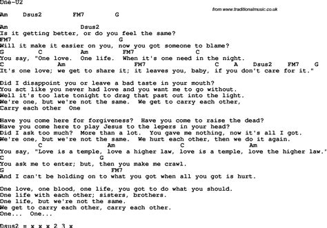 Lyrics to the song one by u2. Things To Know About Lyrics to the song one by u2. 
